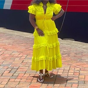 Highlighter Green Celia B Dress